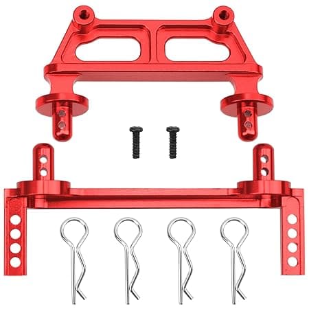 ShareGoo Metal Front & Rear Body Mounts Body Posts Compatible with Hyper Go H16BM H16DR H16 MJX 16207 16208 16209 16210 1/16 RC Car Upgrade Parts 0