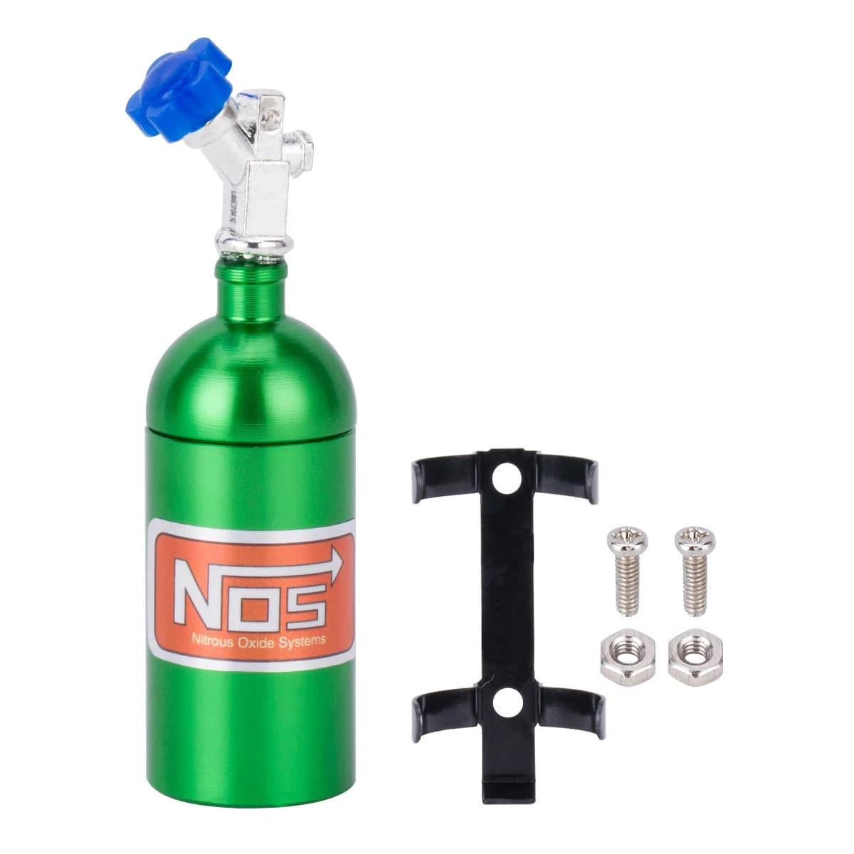RC 1/10 Scale Nitrous Bottle NOS Nitro W/ Holder + Hose 5