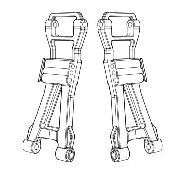 MJX HyperGo 16250 Rear Lower Arm Swing Arm for 16207, 16209, 16210, M162 & M163 Series Cars 0