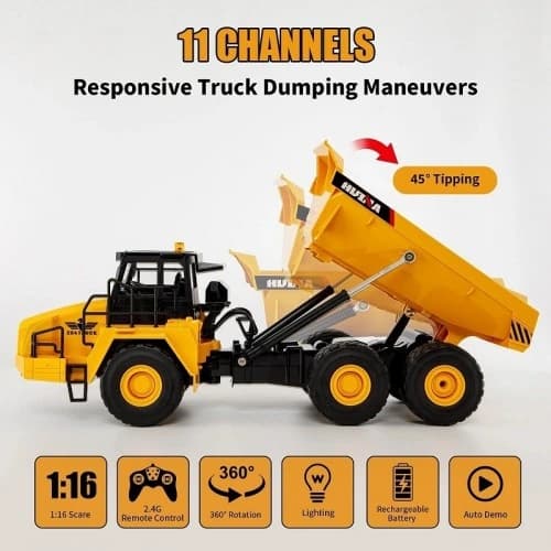 Huina 1553 1/16 RC Excavator | Remote Control Construction Excavator | MRC Hobbies India 2