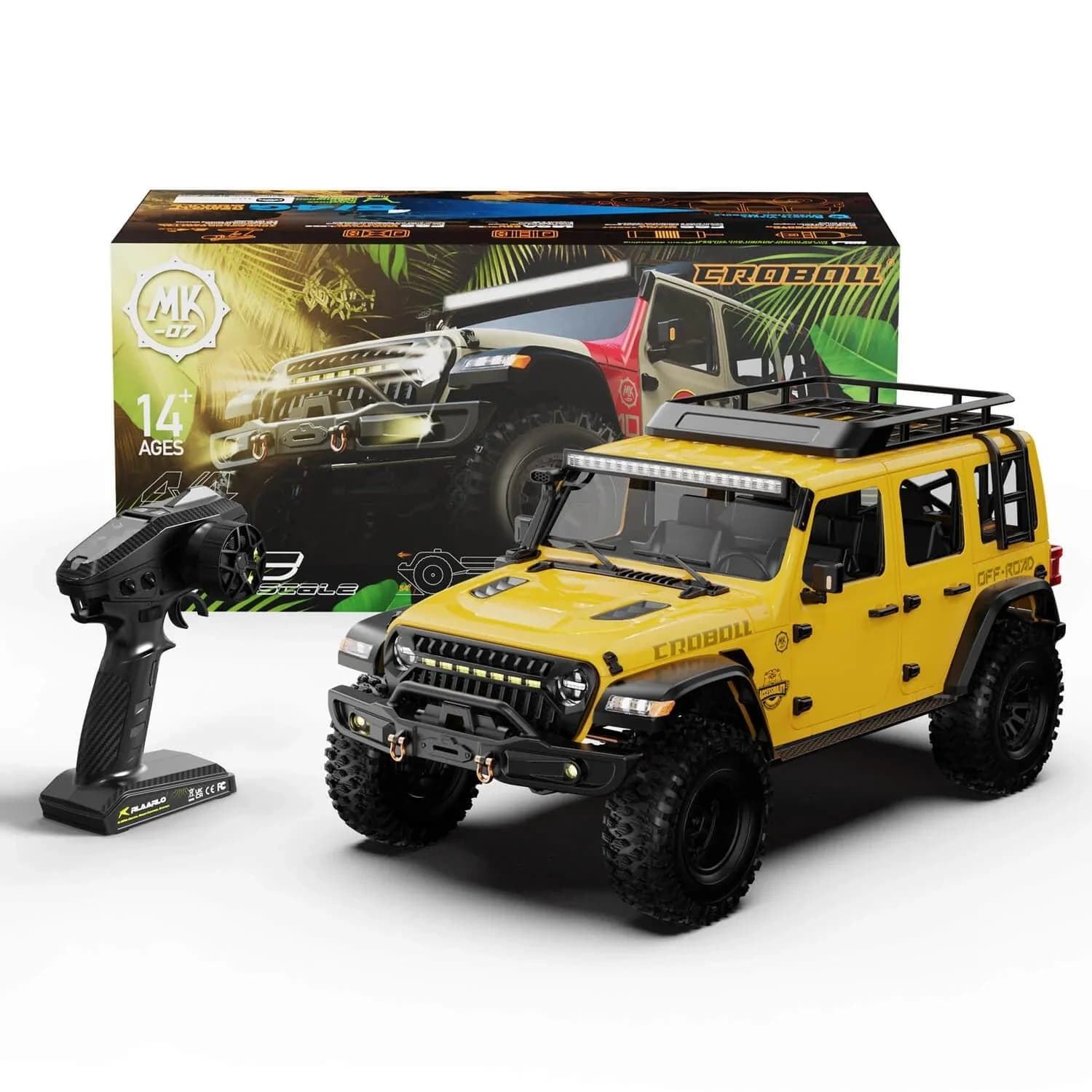 Rlaarlo MK07 V2 1/7 Scale 4WD Brushless RC Crawler W/ BATTERI AND CHARGER 0
