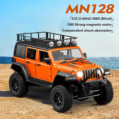 MNRC MN128 RTR 1/12 2.4G 4WD RC Crawler with LED Light 8