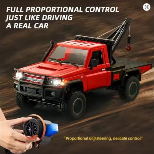 MNRC MN82T simulation full ratio 1:12 pickup truck rescue trailer model four-wheel drive off-road RC 2