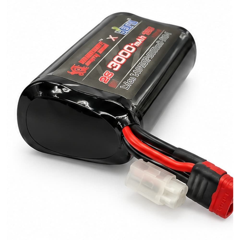 MJX Lipo Battery 2S 3000 mAh (T-Plug) for MJX Hyper go RC Cars- India 0