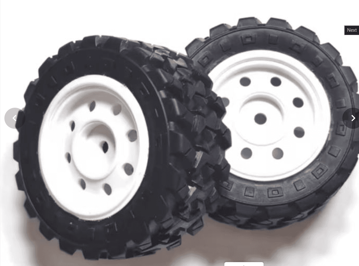 MJX Hyper Go 14300F White Wheels with Tyres (2-Pack) – Spare Parts for 1/14 RC Car 14211 0