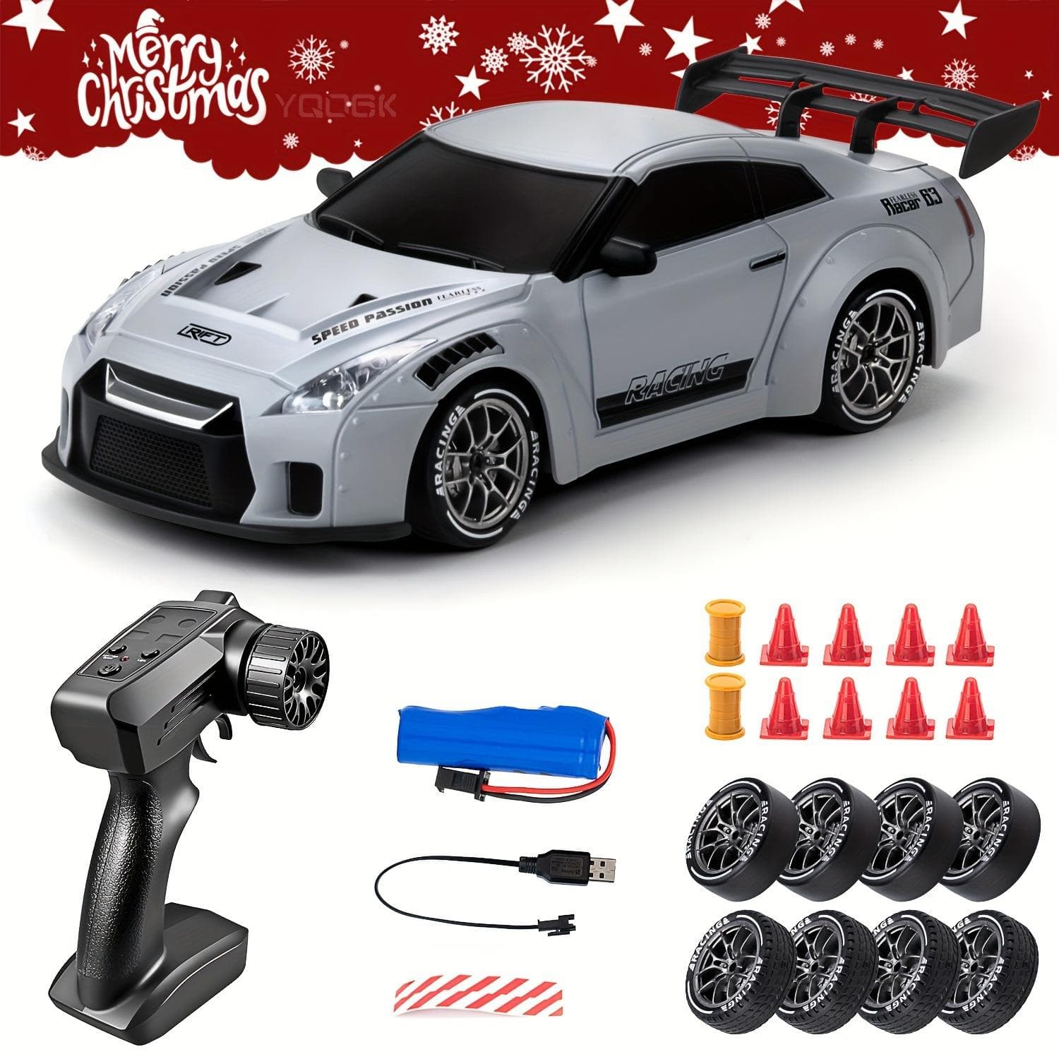 1:24 4WD Prosches 911Model Vehicle Remote-controlled Drift Car2.4GHz Racing Super Sports Cars with Gyroscope LED Light Toys 2