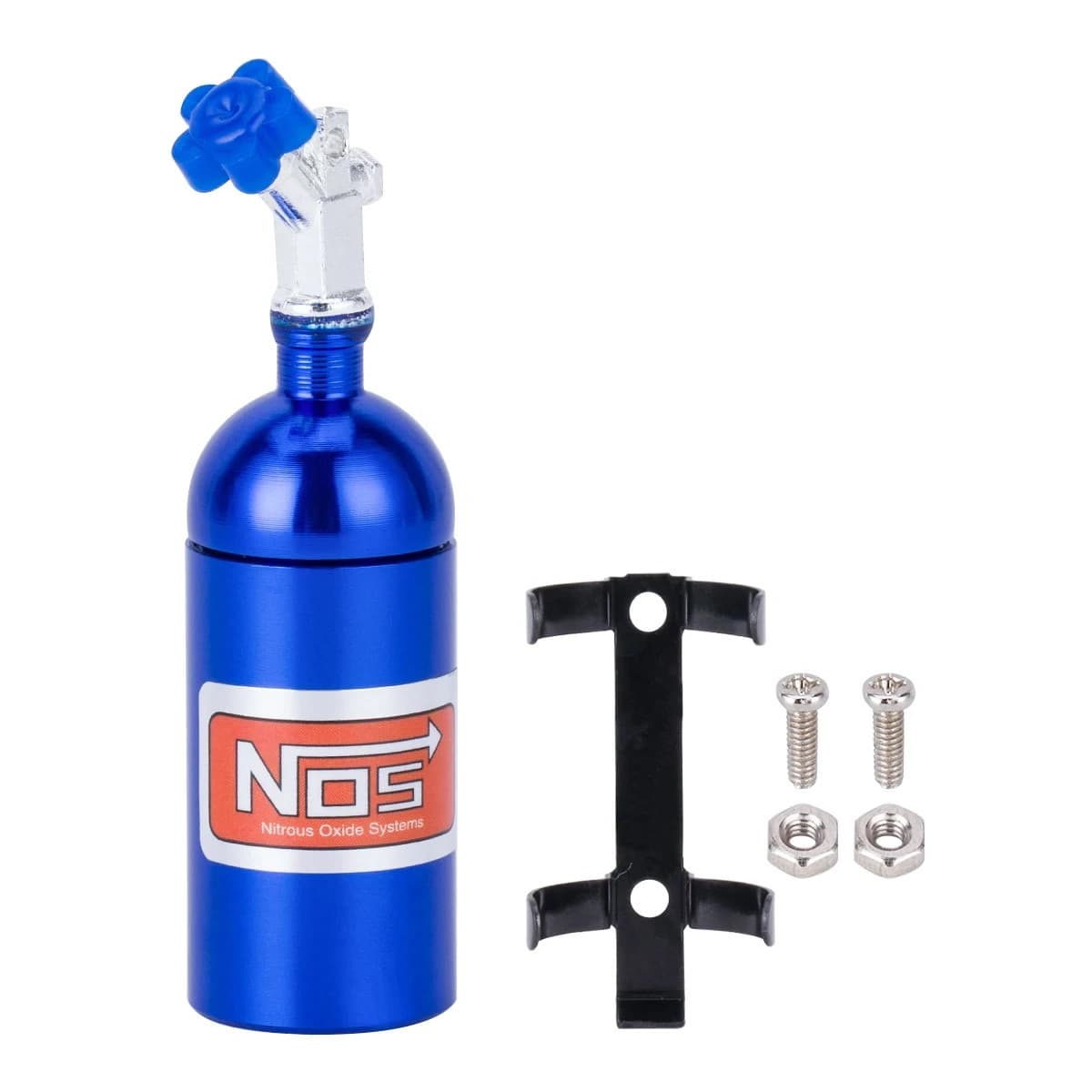 RC 1/10 Scale Nitrous Bottle NOS Nitro W/ Holder + Hose 3