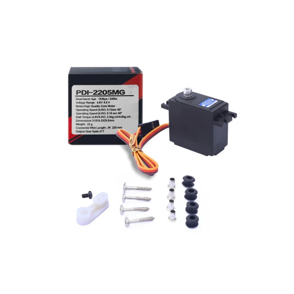 JX PDI-2205MG 4.6KG 22G Metal Gear Digital Servo For MJX14210/14209 For FY01 SB1508 For 1/12 14 RC Car 0