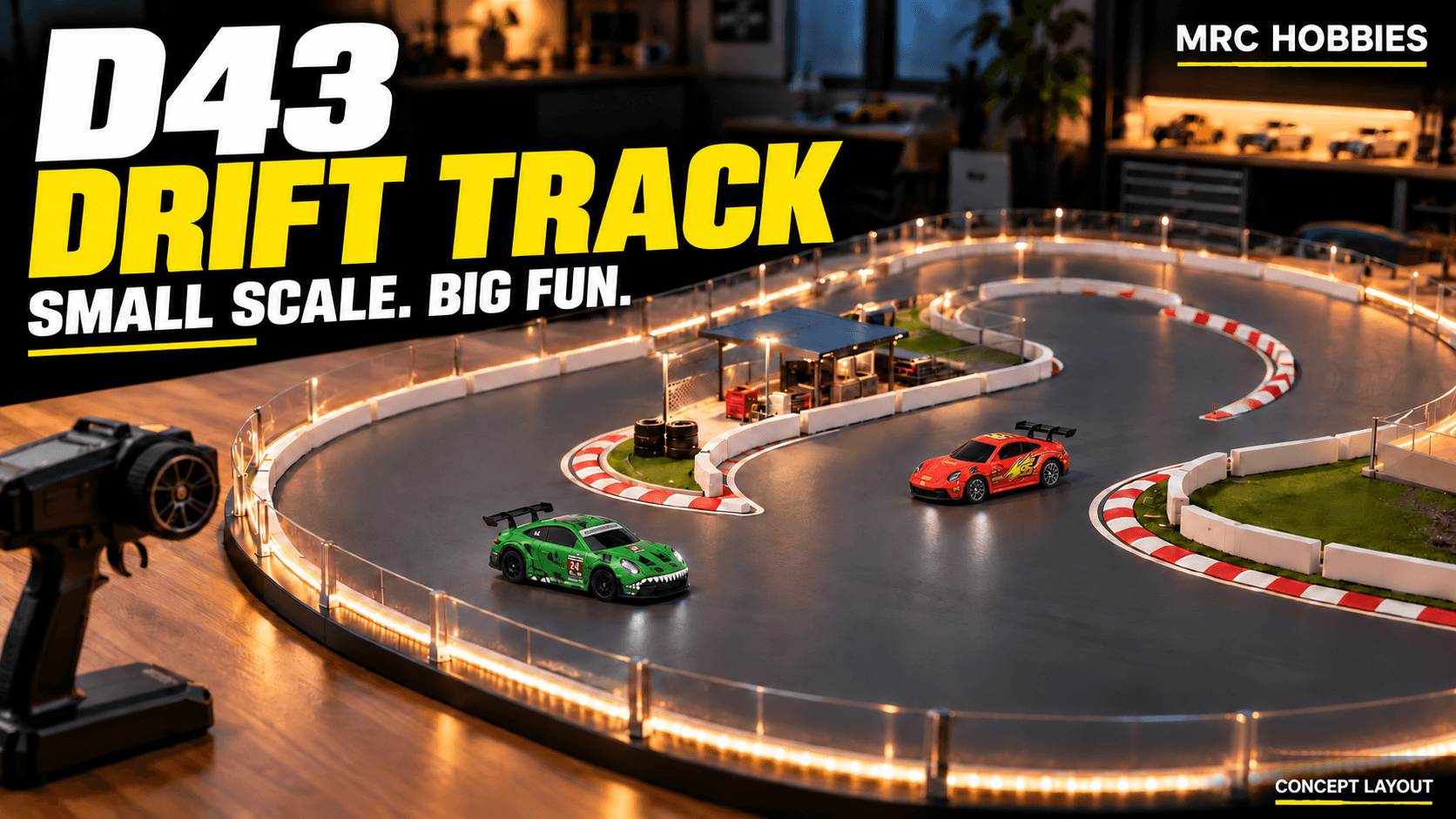 D43 RC Drift Track Bringing Miniature Drifting to Your Space