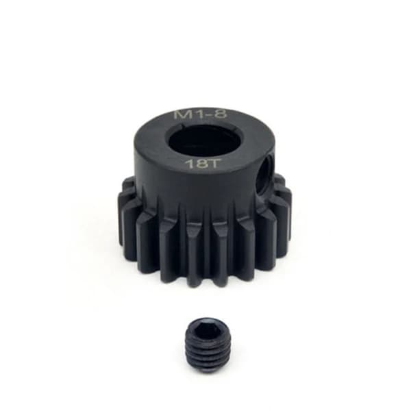 Surpass Hobby 18T MOD 1 Pinion or Spool Gear 8mm Bore Chromium Alloy Steel 0