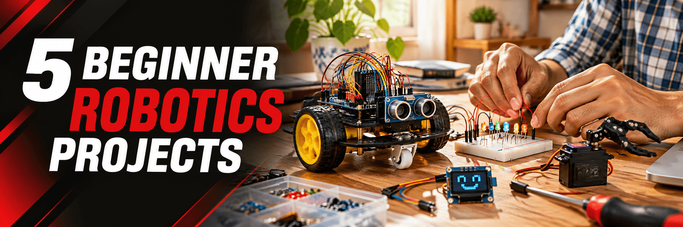 Five Beginner Robotics Project Ideas to Try at Home