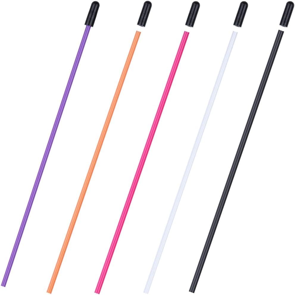 5-Pack HobbyPark Multicolor Plastic Antenna Tube with Cap for RC Model Cars Boats 2.4G Receivers 0