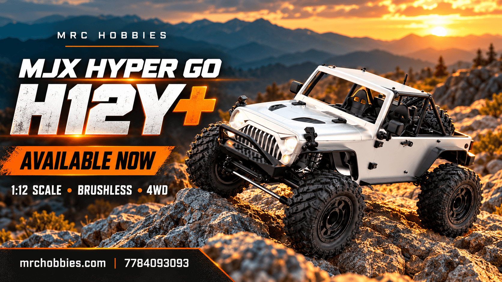 MJX Hyper Go H12Y+ Now Available at MRC Hobbies — Your Next Crawling Adventure Starts Here!