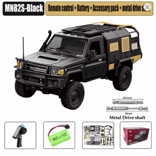 MNRC MN82S 1:12 RC Off-Road Pickup Truck – Retro Full-Scale 4WD 2.4GHz RC Car with 280 Motor for Kids & Adults 0