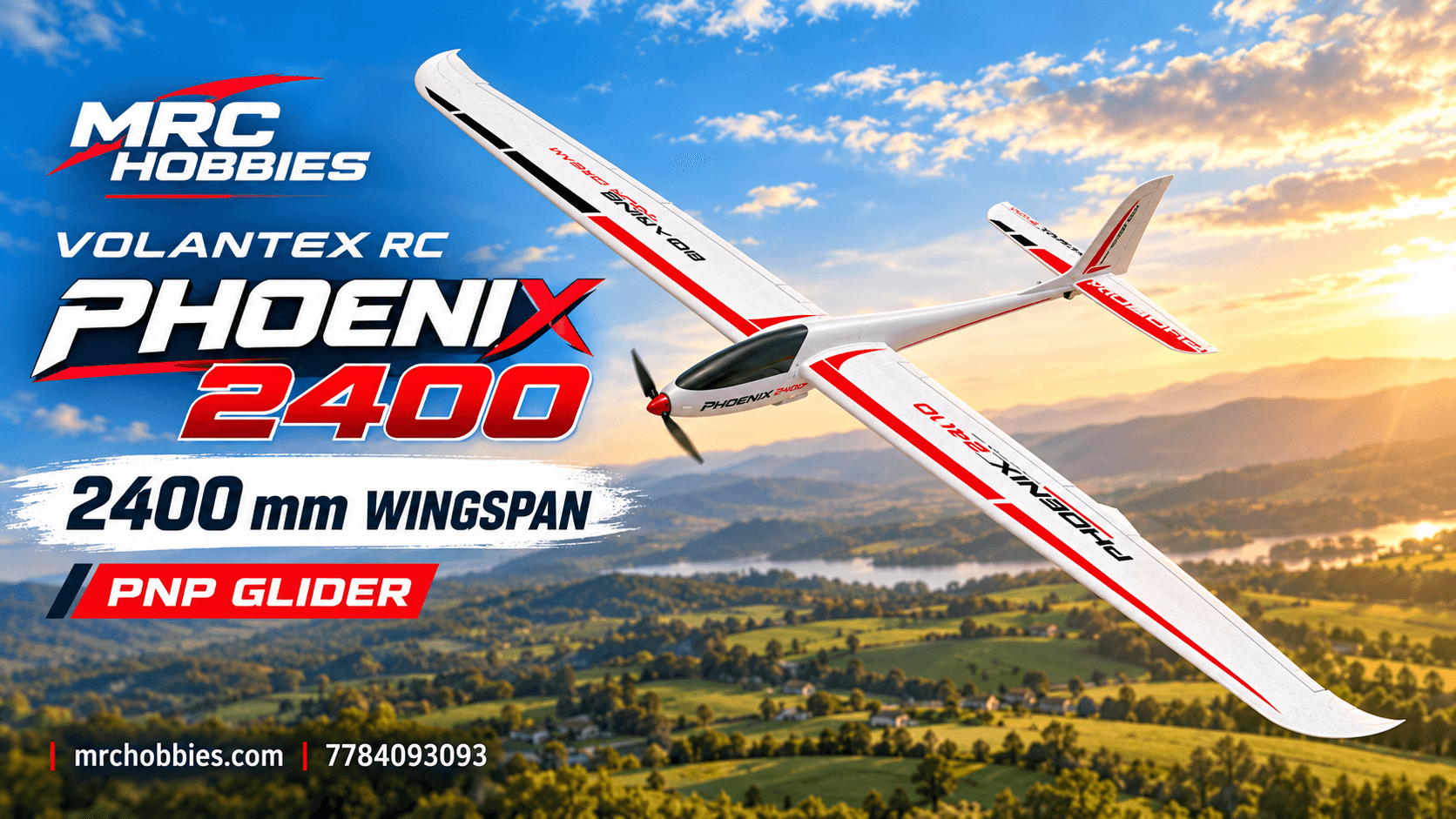 Volantex RC Phoenix 2400 PNP Glider — Experience the Joy of RC Soaring!