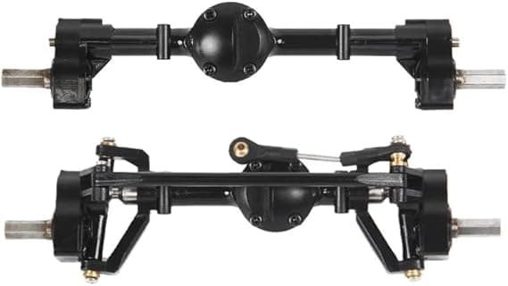 WPL Front and Rear Portal Axle with Metal Drive Shaft for WPL C14 C24 C24-1 C34 C44 B14 B24 1/16 RC Car Upgrades Parts 2