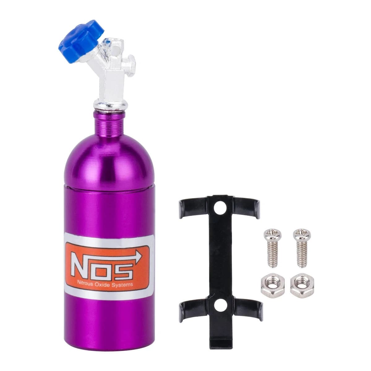 RC 1/10 Scale Nitrous Bottle NOS Nitro W/ Holder + Hose 6
