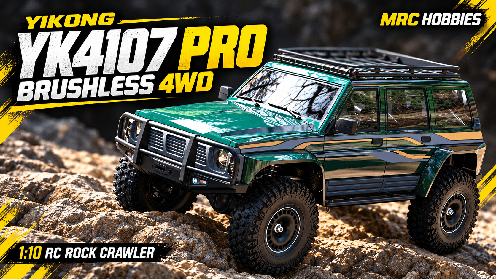 YIKONG YK4107 PRO 1:10 Scale Brushless 4WD RC Rock Crawler India