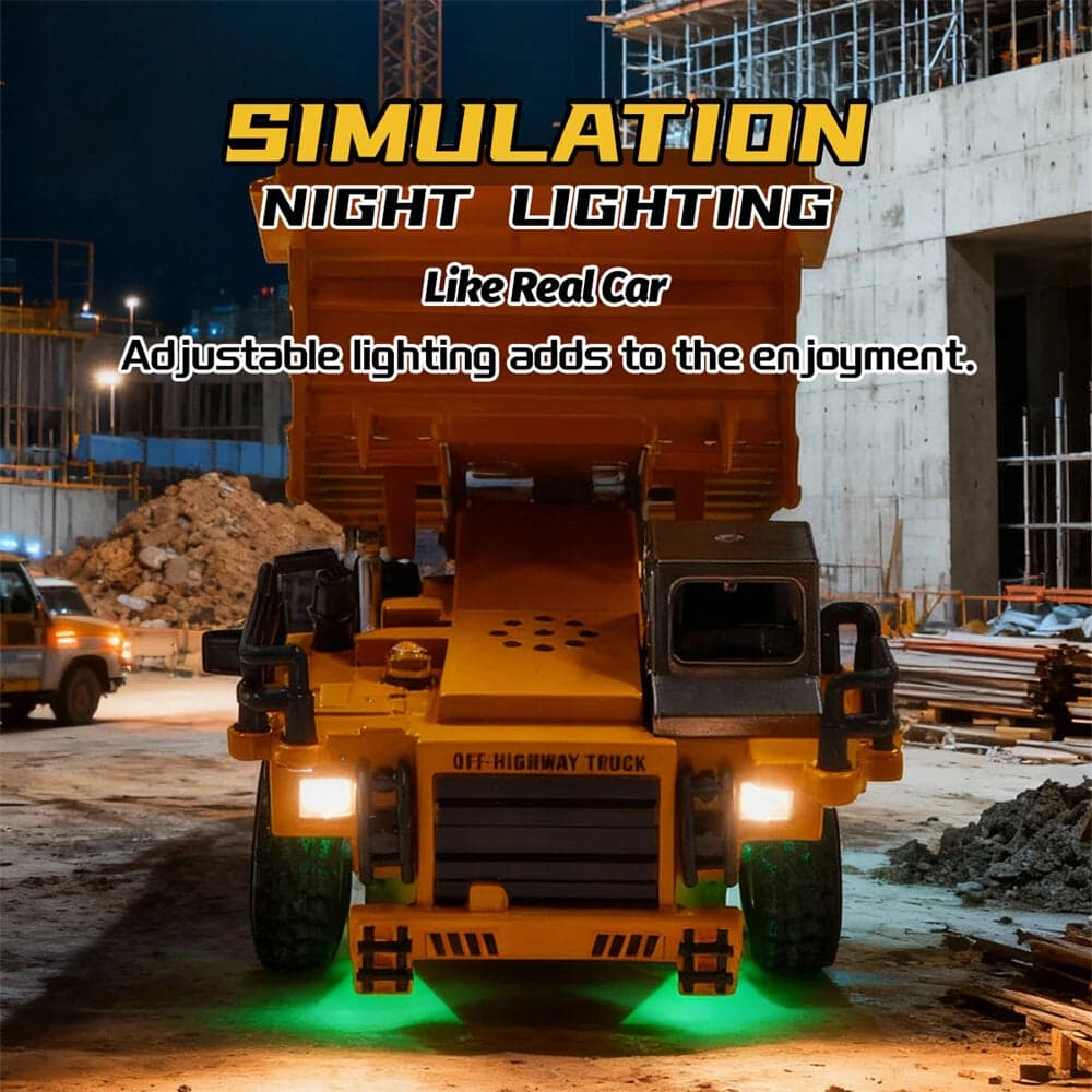 TRASPED HG4-414 1:64 Scale Mini RC Alloy Dump Truck | 2.4G App Control | Lights & Music 4