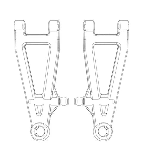 MJX P2022 1/20 FRONT LOWER SWING ARM 0