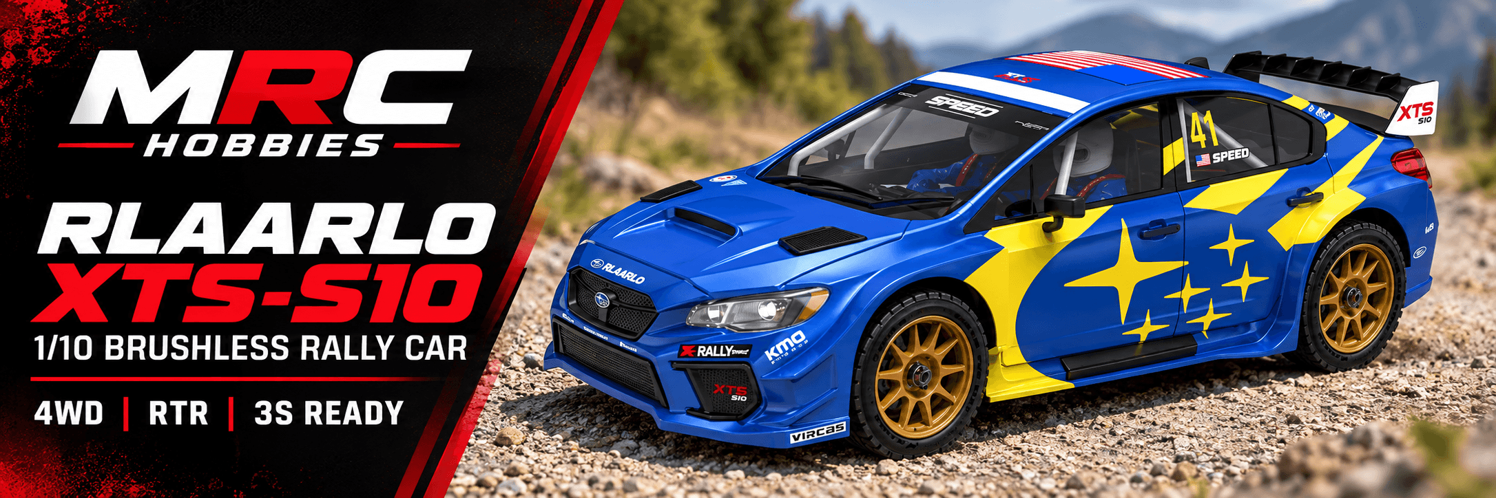 Rlaarlo XTS-S10: A 1/10 Scale Brushless RC Rally Car Built for the Track