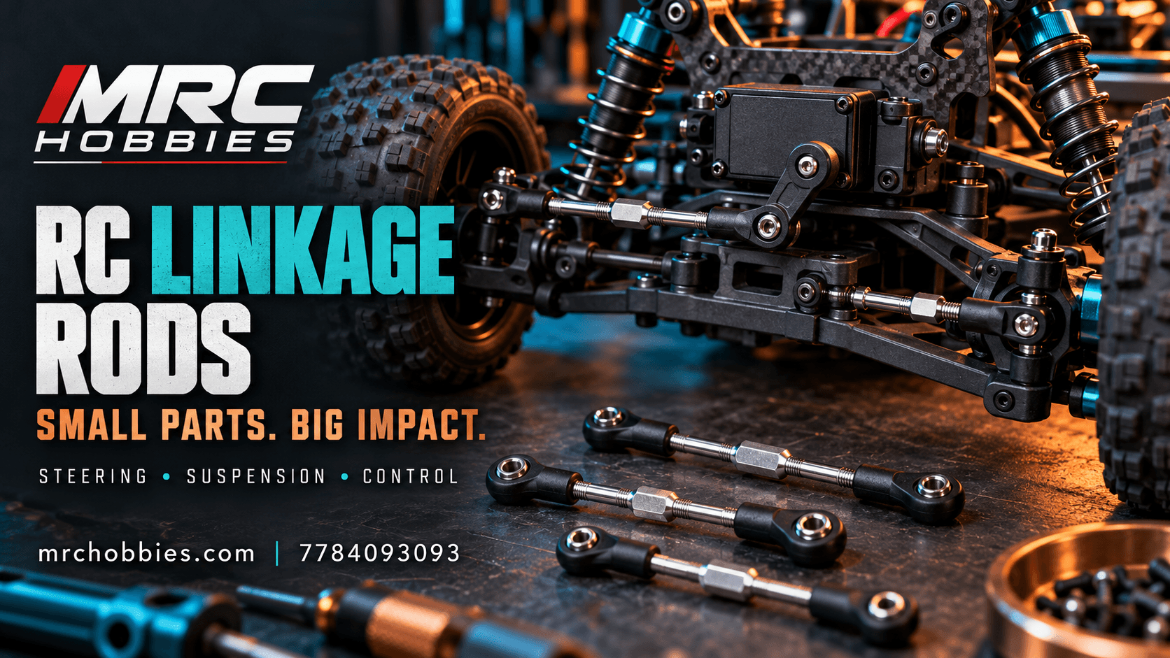 Importance of Linkage Rods in RC Cars — Small Parts That Make a Big Difference!