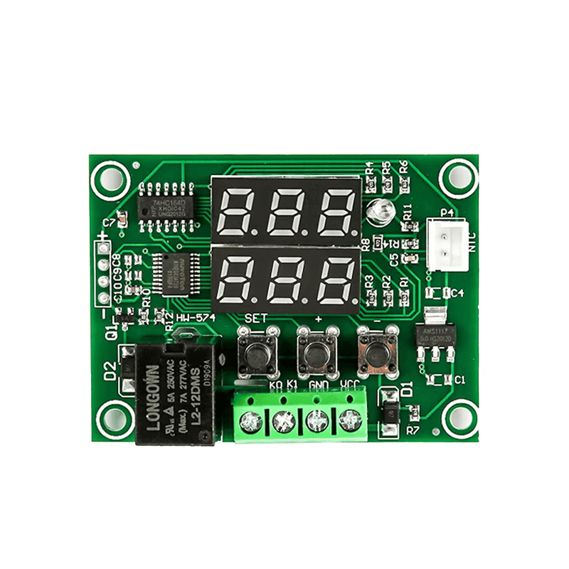 XH-W1219 12V Digital Temperature Controller w/ Red+Green Display & NTC Sensor 0