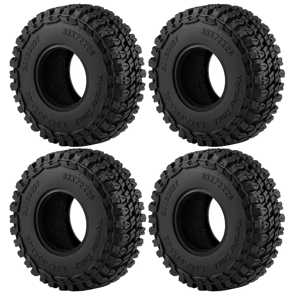 1.3" Tires for 1/24 & 1/18 Rock Crawler TYPE E 0
