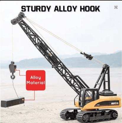 HUINA 1572 1:14 RC Truck Crane | 15CH Metal Alloy Construction Vehicle 2.4GHz 2