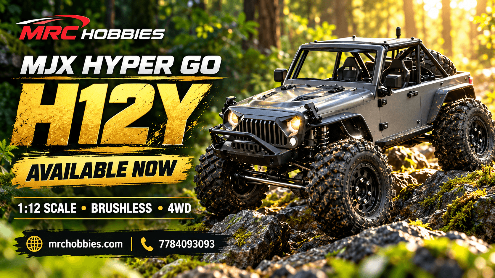 MJX Hyper Go H12Y Now Available at MRC Hobbies — Let Your Crawling Adventure Begin!