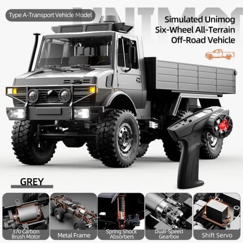 JJRC C8823 Unimog 1/18 6WD RC Car All-Terrain Off-Road Vehicle Transport Rescue Models - Transport vehicle 1