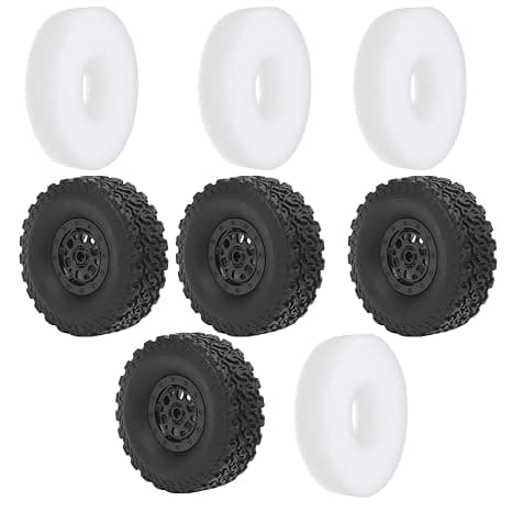 RC Tire, RC Wheel Hub High‑quality Rubber Material for DIY Enthusiasts for RC Car Modify for RC Car 1