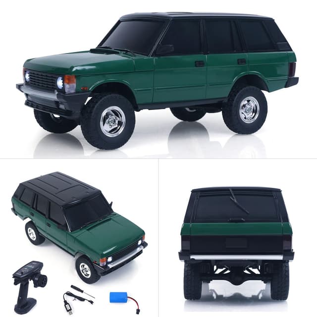 1/18 2.4G RC Rock Crawler Car LDRC Ld18401 4Wd Remote Control Climbing Car Simulation SUV Vehicles Brushed Motor Esc Servo RTR Hobby Grade Model for Adult Hobby(Green)