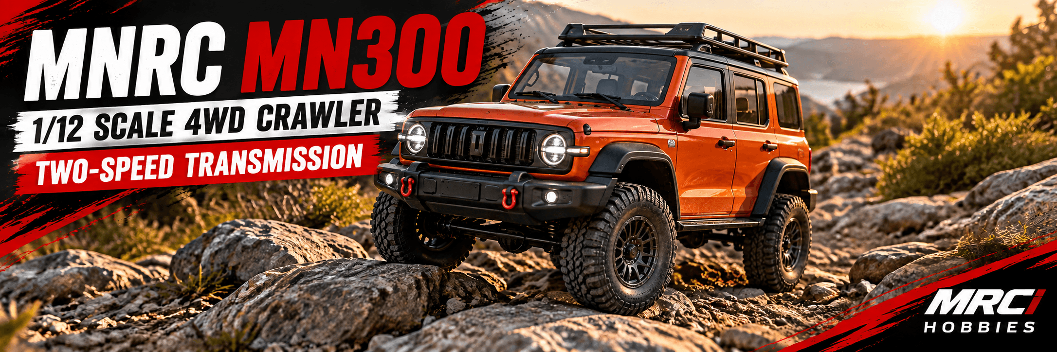 MNRC MN300 1/12 RC Rock Crawler: Two Speeds for More Trail Fun