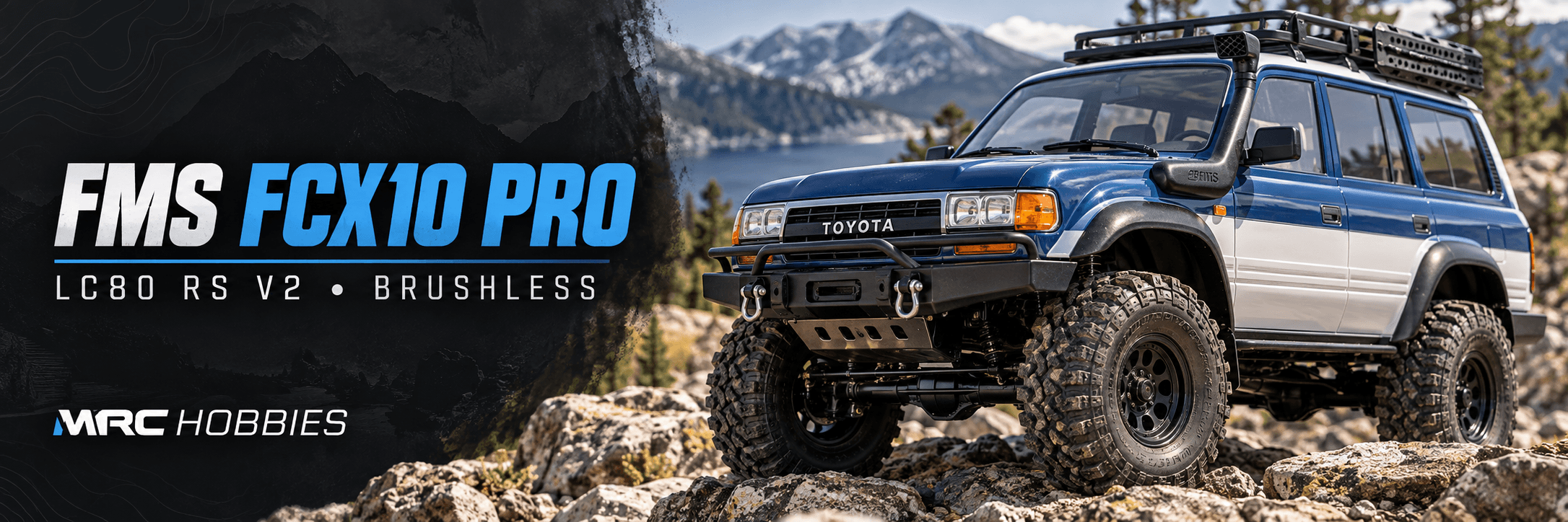 MS FCX10 PRO Brushless Toyota Land Cruiser 80 RS V2: Scale Detail Meets Trail Performance