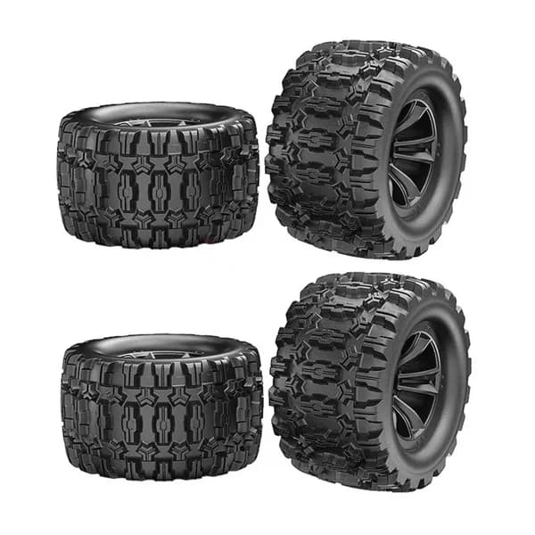 MJX Hyper Go 10208 Wheels & Tyres (pre-glued) - Part Number 1015A 0