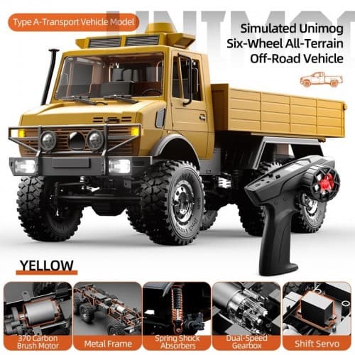 JJRC C8823 Unimog 1/18 6WD RC Car All-Terrain Off-Road Vehicle Transport Rescue Models - Transport vehicle 2