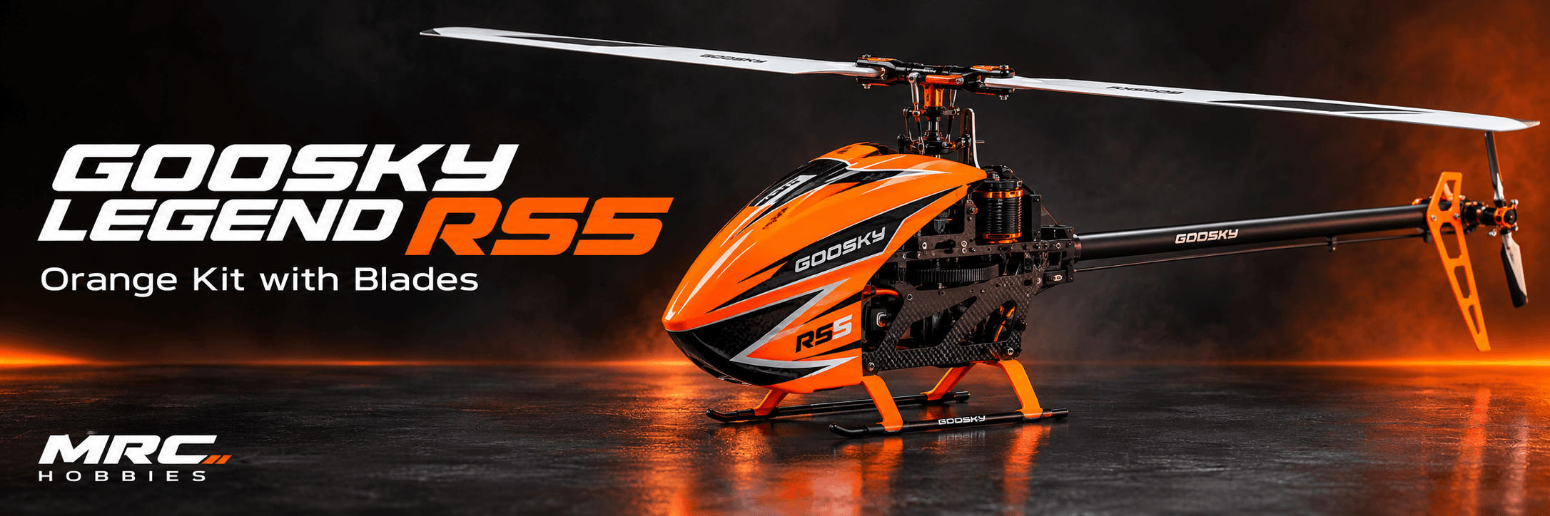 Goosky Legend RS5 Orange Kit with Blades: Build Your Next 3D RC Helicopter