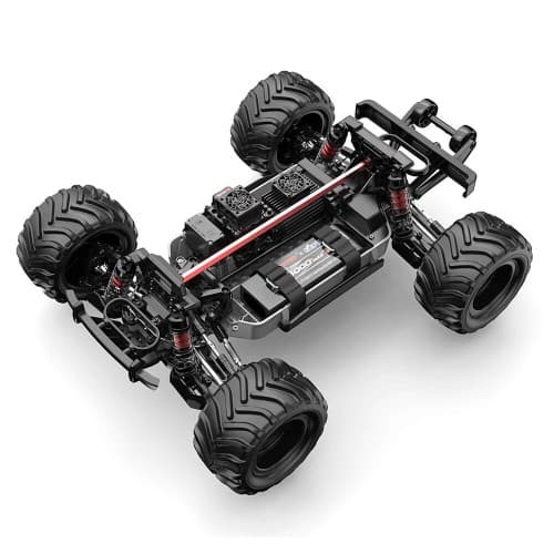 MJX Hyper Go 10210 1/10 Brushless RC Truck Grey – 80KMPH India (Silver/Red) 2