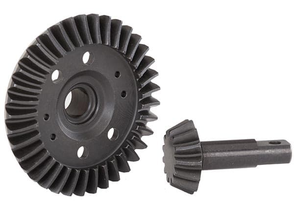 Spiral-Cut Machined-Steel Front Differential Gears 0
