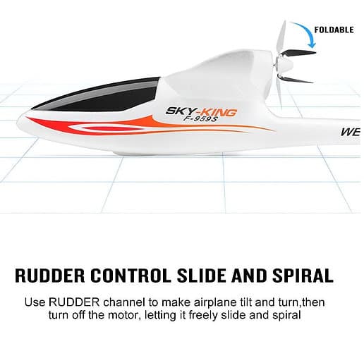 WLTOYS F959S Sky-King 2.4G 3CH 6-Axis RTF RC Glider Airplane India 3