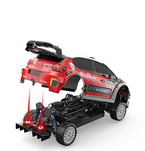 MJX Hyper Go 10303 Citroën C3 WRC 1:10 RC Rally Car | 3S Brushless | 7075 Aluminum Chassis | Gyro | Licensed Model (India) 4
