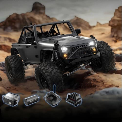 MJX HYPER GO H12Y 1/12 2.4G 4WD 4CH Sensorless Brushless Motor RC Car Vehicle Model RTR - H12Y Titanium 3