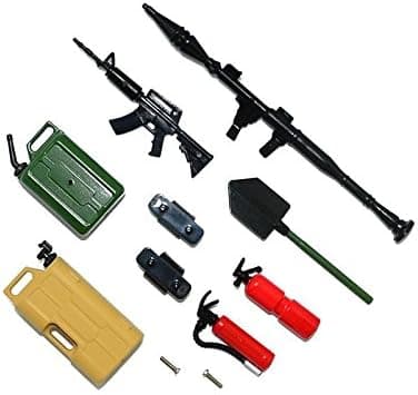 R/C Scale Accessories : Simulation Plastic Army Set For 1:10 Crawlers - 11Pc Set 0