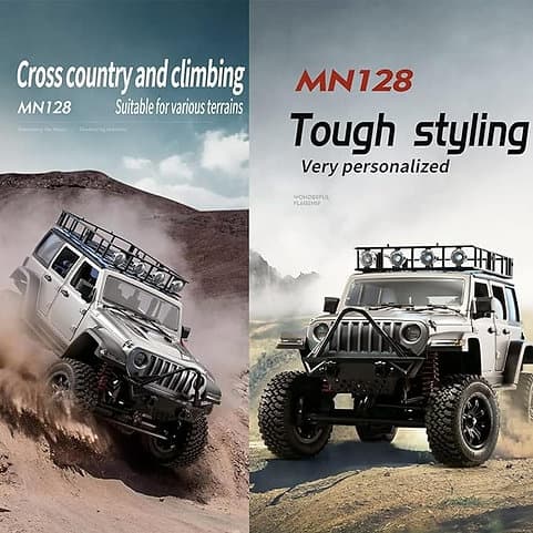 MNRC MN128 RTR 1/12 2.4G 4WD RC Crawler with LED Light 1