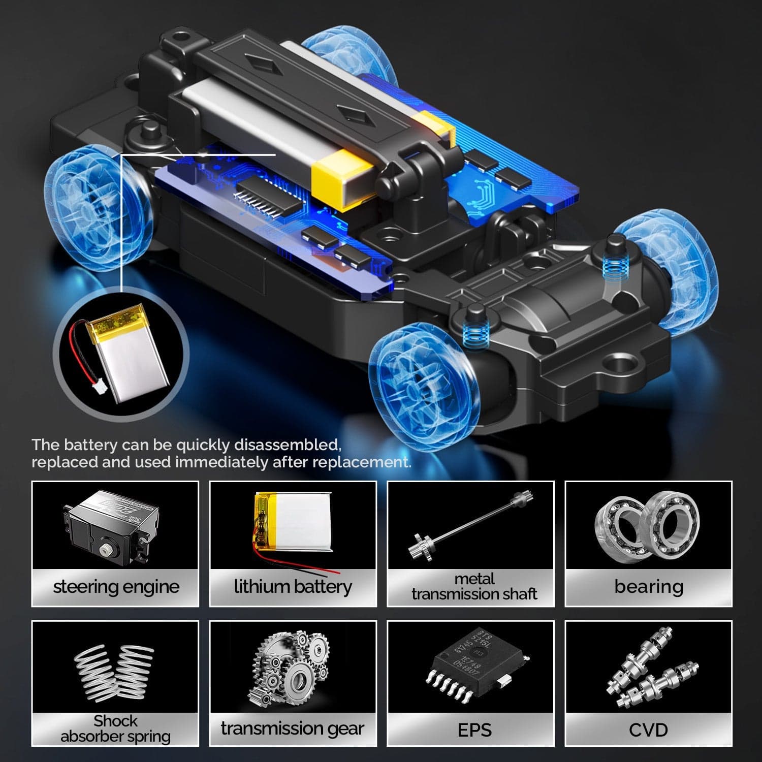 HStar D43-01Q14/D43-01Q16 Rexy Porsche 911 GT3 R 1:43 4WD RC Drift Car with Gyro & LED Lights | India 1