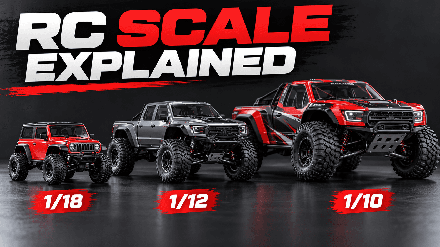 What Do RC Car Scale Sizes Mean? A Simple Guide to 1/18, 1/12 and 1/10