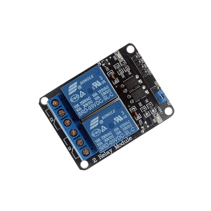5V Dual Channel Relay Module with Optocoupler 0