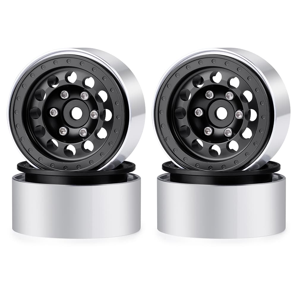 4x Alum 1.3" Beadlock Wheel Rims 0