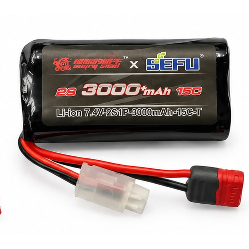MJX Lipo Battery 2S 3000 mAh (T-Plug) for MJX Hyper go RC Cars- India 1